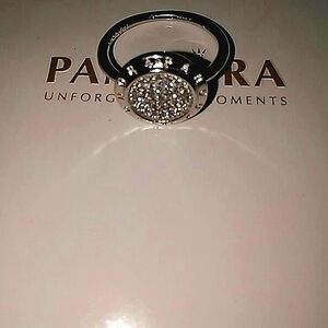 PANDORA  SIGNATURE PAV'E RING, CLEAR CZ. 💯% AUTHENTIC!!